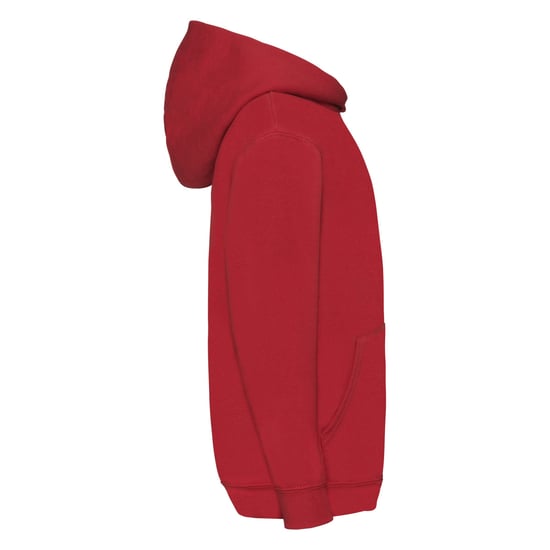 Fruit Of The Loom Kinder Unisex Sweatshirt Met Capuchon / Hoodie (Rood) - Image 2