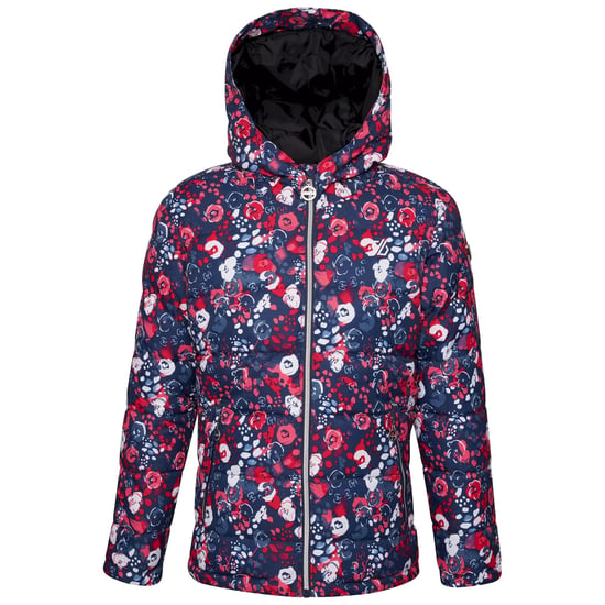 Dare 2B Girls Verdict Floral Waterproof Ski Jacket (Virtual Pink)