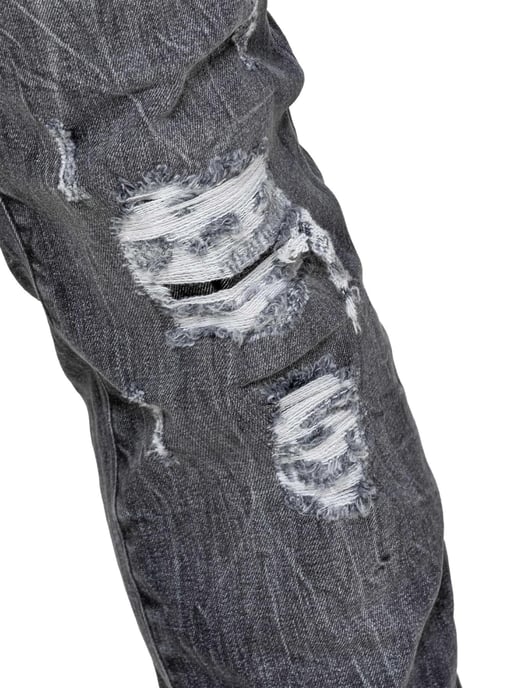 Enzo | Heren Gescheurde Denim Jeans - Image 4