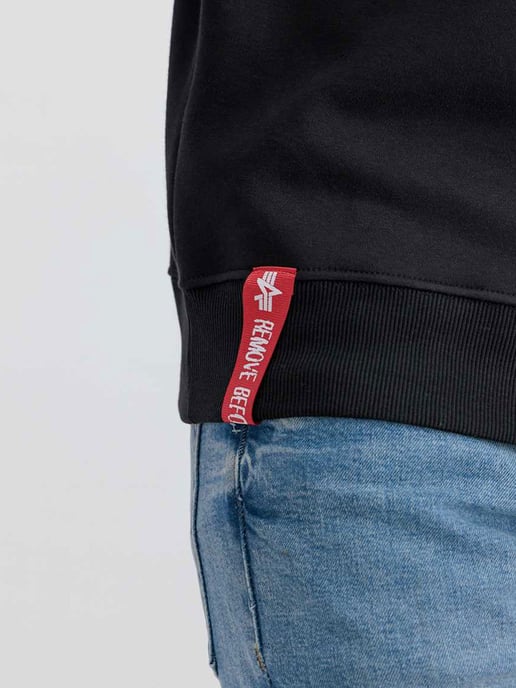 Alpha Industries Half Zip Sweater SL Black - Image 4