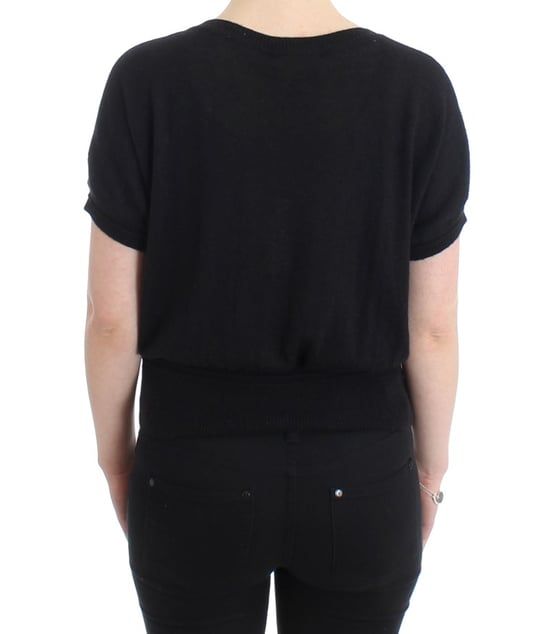Cavalli Black short sleeved jumper