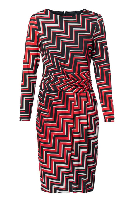 Eloise Print Jurk Rood / Multi - Image 2