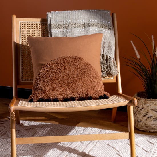 furn. Radian Semi Circle Tufted Cotton Tasselled Cushion Cover - Image 5