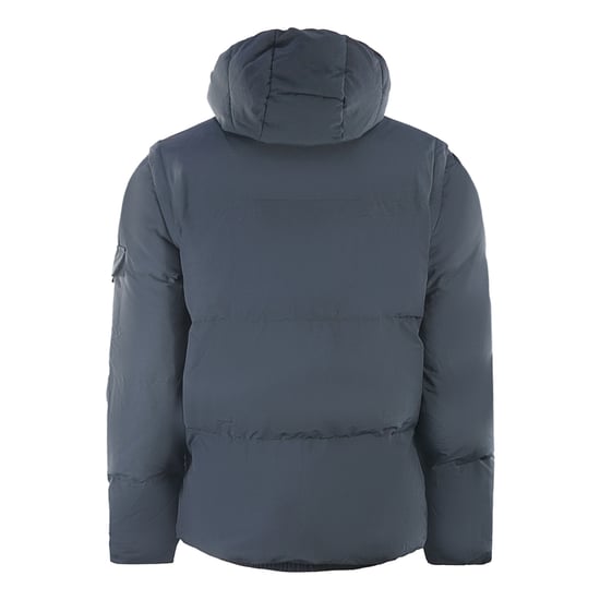 Lyle & Scott 2 in 1 Ripstop Navy Blue Puffer Jacket - Image 2