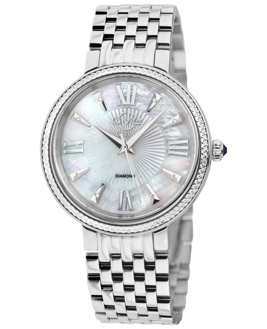 GV2 Womens Genoa Diamond 12530 Swiss Quartz Silver Stainless Steel Watch - Image 1