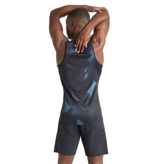 Umbro Mens Pro Training Vest Top (Black/Phantom Grey/Stargazer) - Image 4