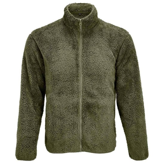 SOLS Vink Fluffy Jacket voor volwassenen (Leger) - Image 1