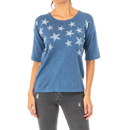 Women's 3/4 sleeve and round neck sweater LWS011