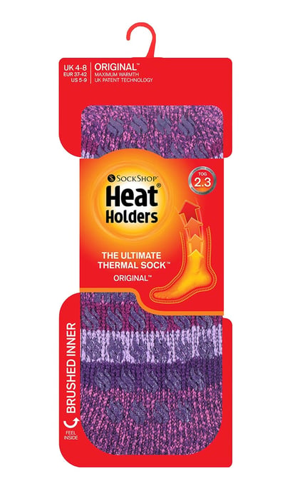 HEAT HOLDERS - Halkfria termiska strumpor med grepp för damer - Image 2