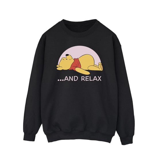 Disney Mens Winnie The Pooh Relax Sweatshirt (Black) - Image 1