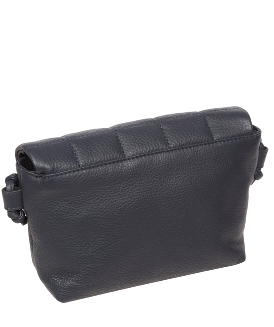 'Zoey' Navy Nappa Leather Cross Body Bag