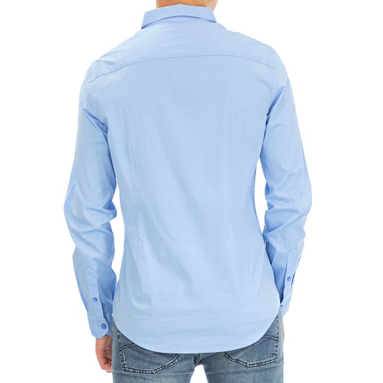 Armani Exchange Men Shirt Full sleeve Light Blue - Image 3