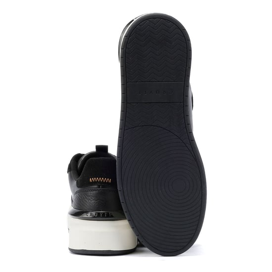Cruyff Surefire Tennis Leather Men's Black/Gold Trainers - Image 4