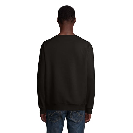 SOLS Unisex Adult Space Organic Raglan Sweatshirt (Black)