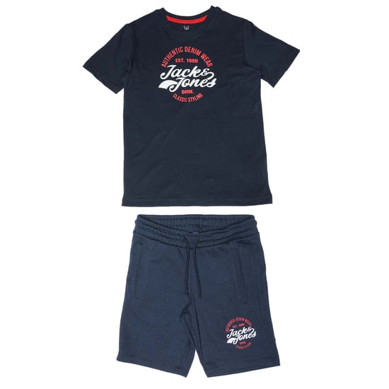 Boy's Jack Jones Junior Brat T-Shirt & Short Set in Navy - Image 1