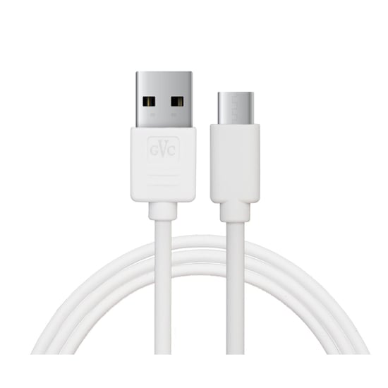 GVC USB to Type C Data Cable for Syncing & Charging, 1 Metre - White