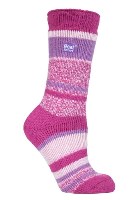 Heat Holders - Ladies Patterned Winter Warm Thermal Socks 4-8 UK - Image 1
