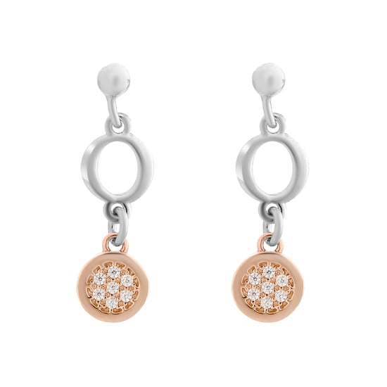 Orphelia 'Maite' Dames 925 Sterling Zilveren Set: Ketting + Armband + Oorbellen - Zilver/Roze SET-7376 - Image 3