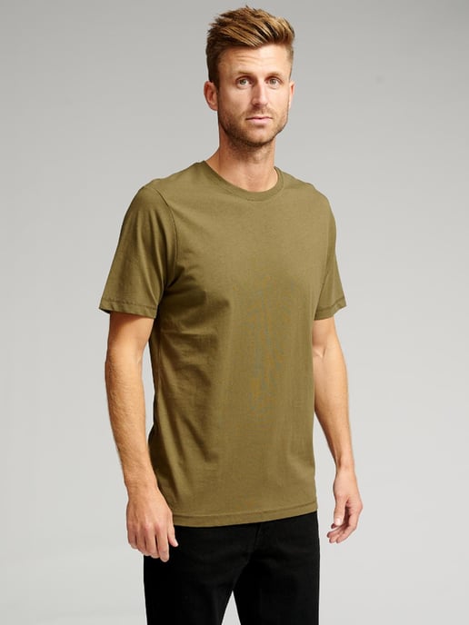 Biologisch Basic T-Shirt - Legergroen - Image 2