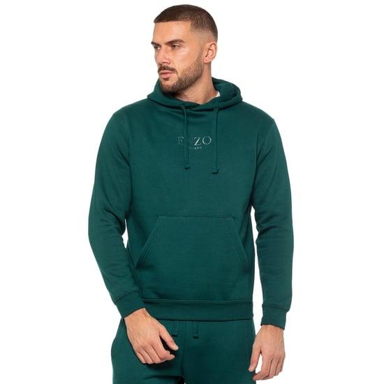 Enzo | Mens Pullover Hoodie - Green - Image 3