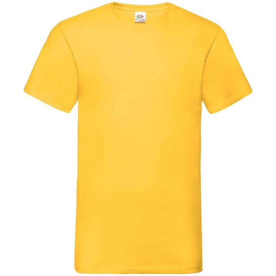 Fruit of the Loom Heren Waarde V Hals T-shirt (Zonnebloem) - Image 1