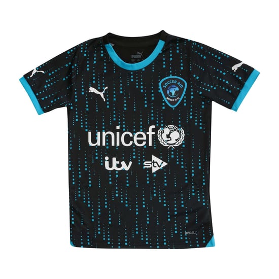 Boy's Puma Juniors SoccerAid 2022 Replica Jersey in Black