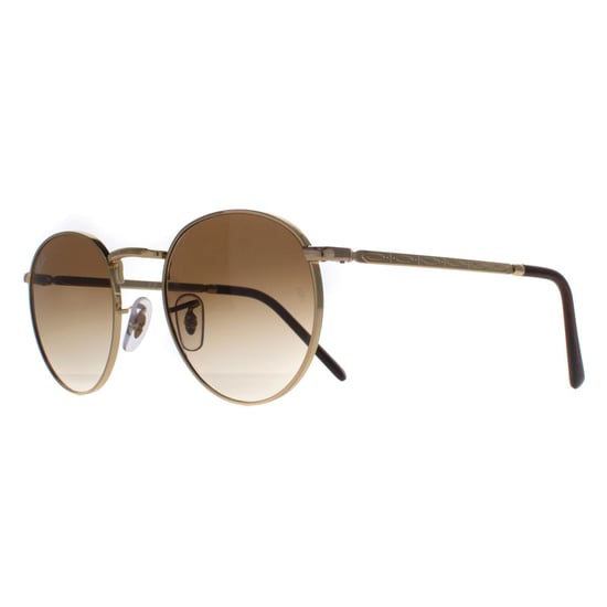 Ray-Ban Round Unisex Gold Brown Gradient RB3637 New Round