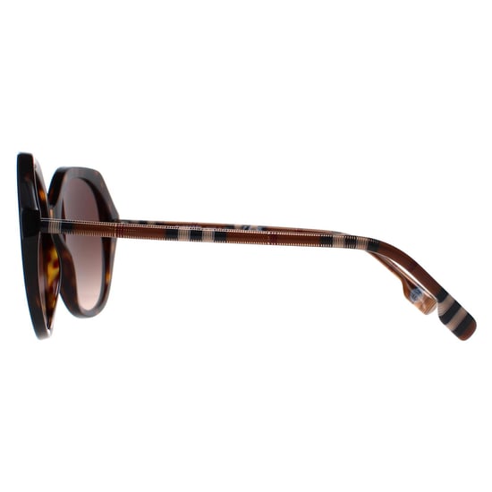Burberry Round Womens Dark Havana Brown Gradient BE4375