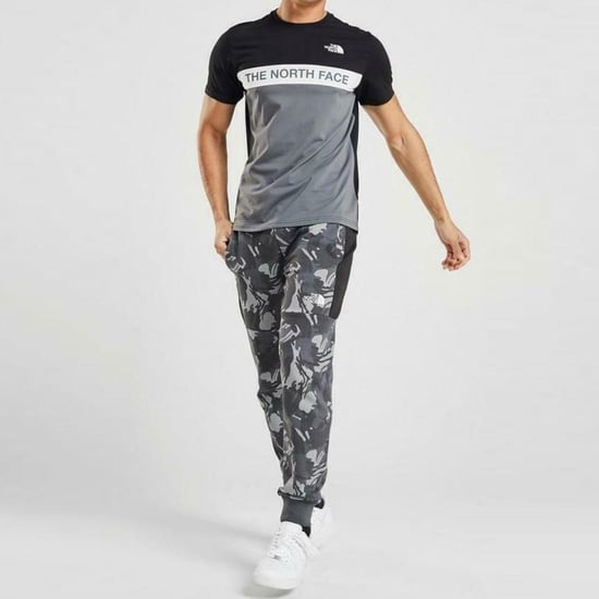The North Face Mens Woven Colour Block T Shirt Black - Image 5