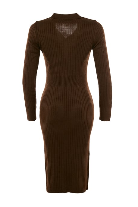 Trendyol Kvinnors Polokrage Bodycon Midi Klänning - Image 6