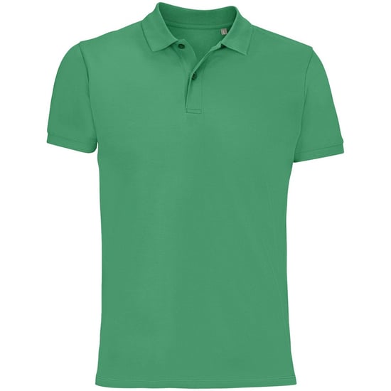 SOLS Heren Planet Piqué Biologisch Poloshirt (Voorjaarsgroen) - Image 1