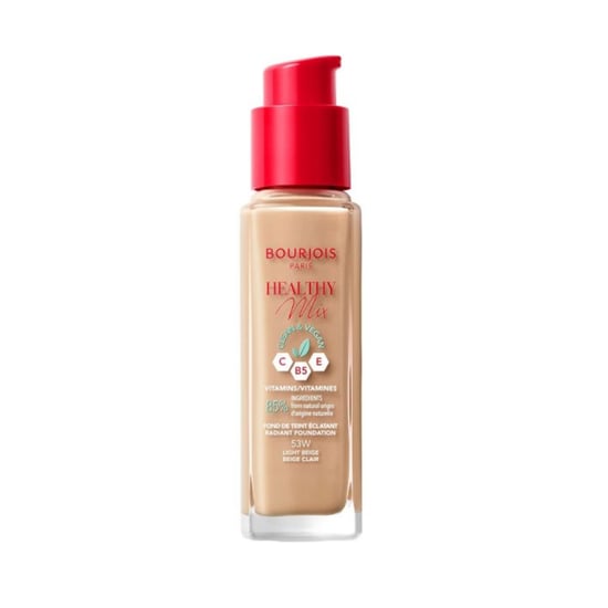 Bourjois Healthy Mix Clean and Vegan Foundation 30ml - 53W Light Beige - Image 1