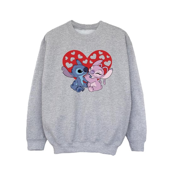 Disney Meisjes Lilo & Stitch Harten Sweatshirt (Sportgrijs) - Image 1