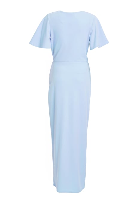 Light Blue Wrap Maxi Dress - Image 5