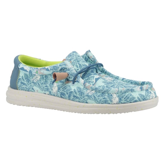 HEYDUDE Wally H2O Tropical Nylon Men's Blue Tropical Boat Shoes - Image 6