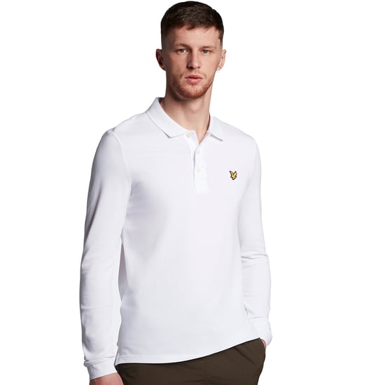 Men's Lyle And Scott LS Polo Shirt in White