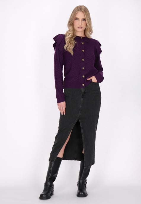 Dreimaster Vest Dames paars - Image 2