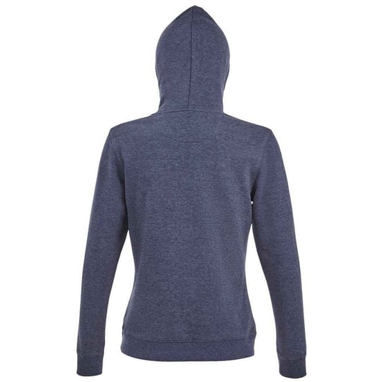 SOLS Womens/Ladies Spencer Hooded Sweatshirt (Denim Heather) - Image 2