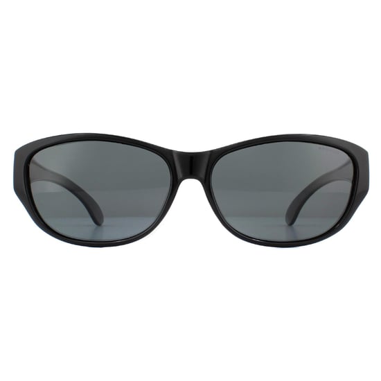 Polaroid Suncovers Wrap Mens Black Grey Polarized Sunglasses