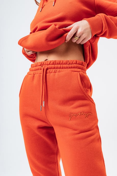 dark orange tonal sign women's tracksuit