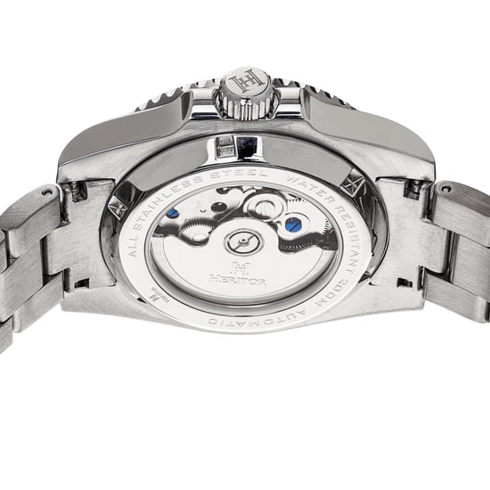 Heritor Automatic Luciano Bracelet Watch w/Date - Blue/White