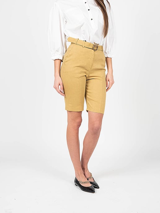Pinko Shorts Bellona Woman's Beige - Image 3