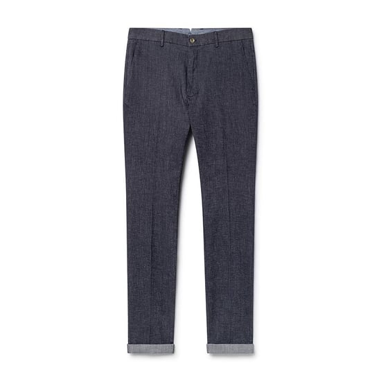 Men's Hackett Chambray Chino in Navy