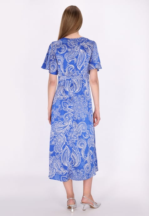 Dreimaster Dress women white lilac - Image 4