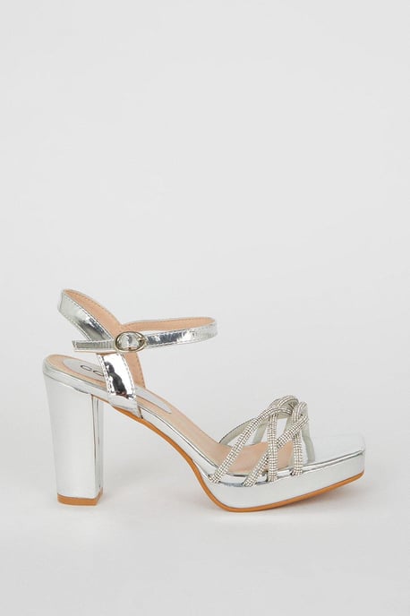 Taylor Diamante Platform Heeled Sandals - Image 2