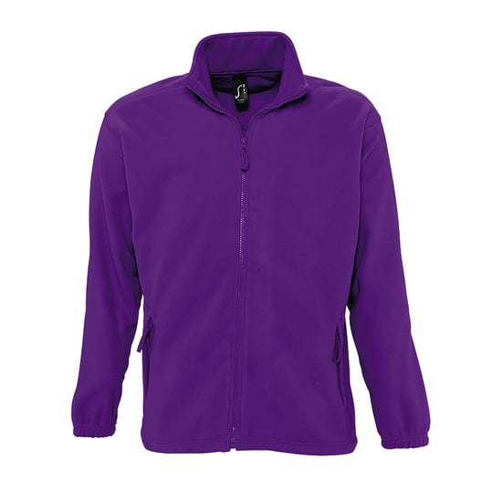 SOLS Heren North Full Zip Outdoor Fleece Jacket (Donkerpaars) - Image 1