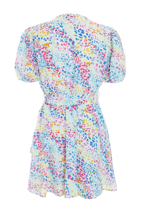 Multicoloured Animal Print Skater Mini Dress