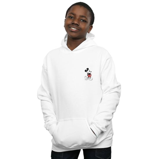 Disney Jongens Mickey Mouse Kickin Retro Borst Hoodie (Wit) - Image 3