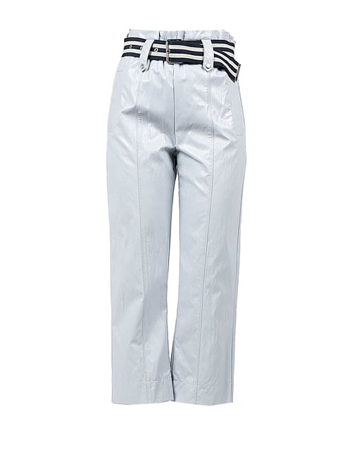Pinko Trousers Biella Woman's Blue - Image 1