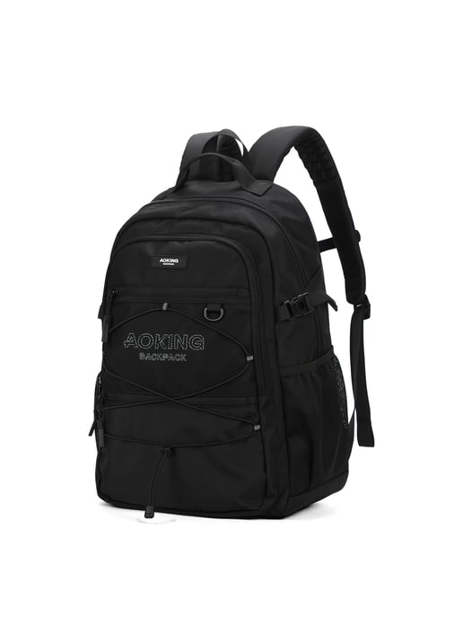 Aoking Backpack Unisex BLACK - Image 2